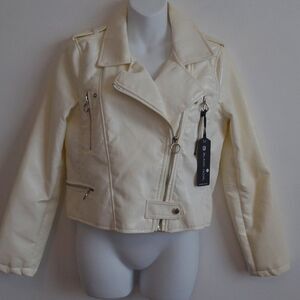 Blank NYC Faux  Leather Moto jacket NWT 198 Sz S